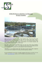 Polytower Biofilters for Municipal  Sewage Treatment.