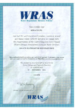 WRAS Certificate