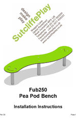 Fub250 Pea Pod Bench Installation Instructions