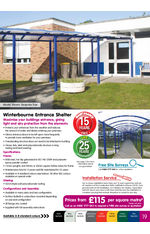 Winterbourne entrance shelter / walkway