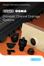 Osma domestic channel drainage systems
