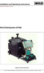 Wilo-RainSystem AF400 installation and operating instructions