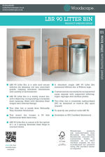 LBR 90 Hardwood Litter Bin