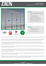 HiSec Prison - high security fencing for detention centres