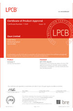 Corrusec SR3 fence LPCB certificate