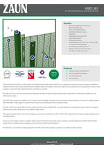 HiSec SR1 high security fencing