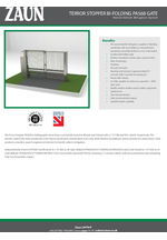 Terror stopper bi-folding gate data sheet