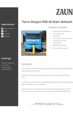 Terror stopper static bollards data sheet