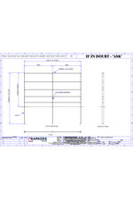 Continuous bar estate fencing technical drawing