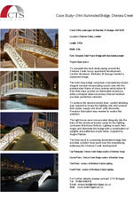 Case study: illuminated footbridge, Chelsea Creek