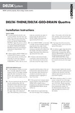 Delta Geo-Drain Quattro installation