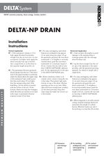 Delta NP DRAIN installation