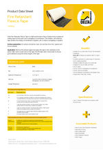 Delta fire-retardant fleece tape