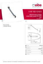 Hill slide PH 275 cm, stainless steel data sheet