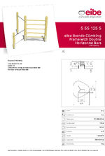 Climbing frame with double horizontal bars data sheet