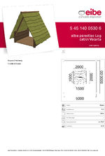 Log cabin Valaria data sheet