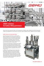 GEMÜ solutions for battery filling processes