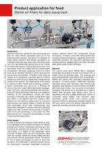 Product application: sterile air filters for dairy equipment
