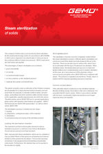 Steam sterilization of solids