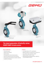The latest generation of butterfly valves - GEMÜ R480 Victoria series
