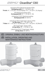 GEMÜ C60 CleanStar - installation, operation, maintenance