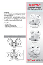 GEMÜ CleanStar® 3/5-way PFA diaphragm valves