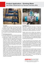 Case Study - Sea Water Desalination by Reverse Osmosis (RO) Singapore