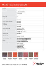 Mendip datasheet