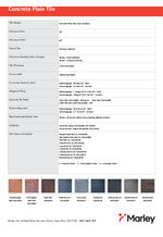 Concrete plain tile datasheet