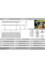 Baseline BL003 seat - tech drawing