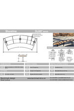 Shoreline SL007 bench - tech drawing