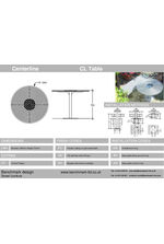 Centerline CL091 table - tech drawing