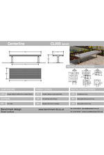 Centerline CL005 bench - tech drawing