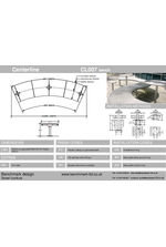 Centerline CL007 bench - tech drawing
