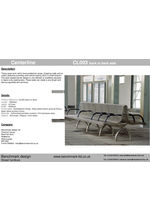 Centerline CL003 back-to-back seat