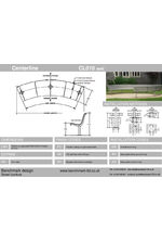 Centerline CL010 curved seat - tech drawing