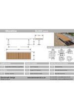 Shoreline SL005 bench - tech drawing