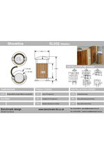 Shoreline SL052 litter bin - tech drawing