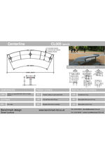 Centerline CL008 bench - tech drawing