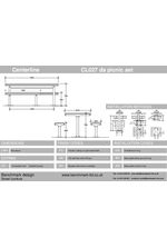 Centerline CL027 picnic set - tech drawing