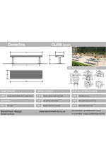 Centerline CL006 bench - tech drawing