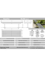 Baseline BL005 bench - tech drawing