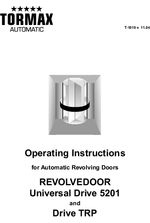 REVOLVEDOOR Universal Drive 5201 and Drive TRP operating instructions
