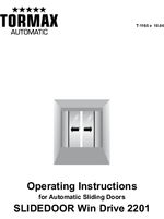 Win Drive 2201 sliding door drive operating instructions