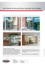 Automatic curved sliding entrance pods - TORMAX 