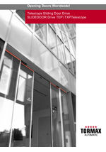 Telescopic sliding automatic door drive