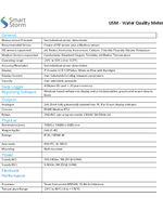 USM water quality meter - specifications