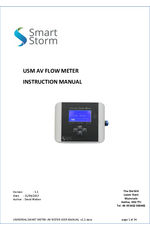 USM area velocity flow meter instruction manual v3.0