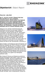 Case study - Rheinzink cladding: Glasgow's Riverside Museum (German text)