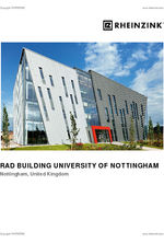 Case study: RAD Building, University of Nottingham